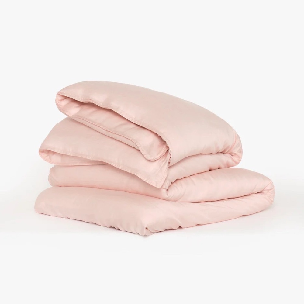 Buffy Breeze Eucalyptus Duvet Cover Queen/Full in Blush NWT